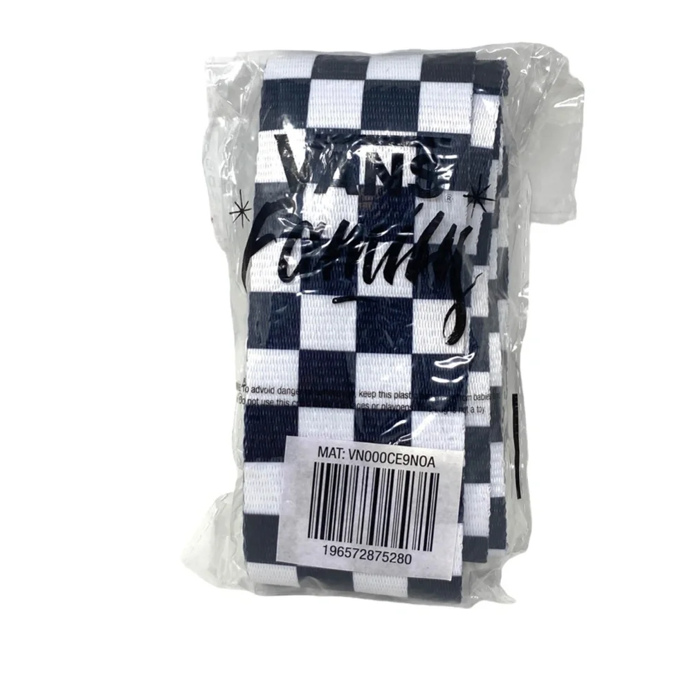 VANS Bag Strap Unisex Checkerboard Black White VN000CE9NOA - Picture 5 of 5